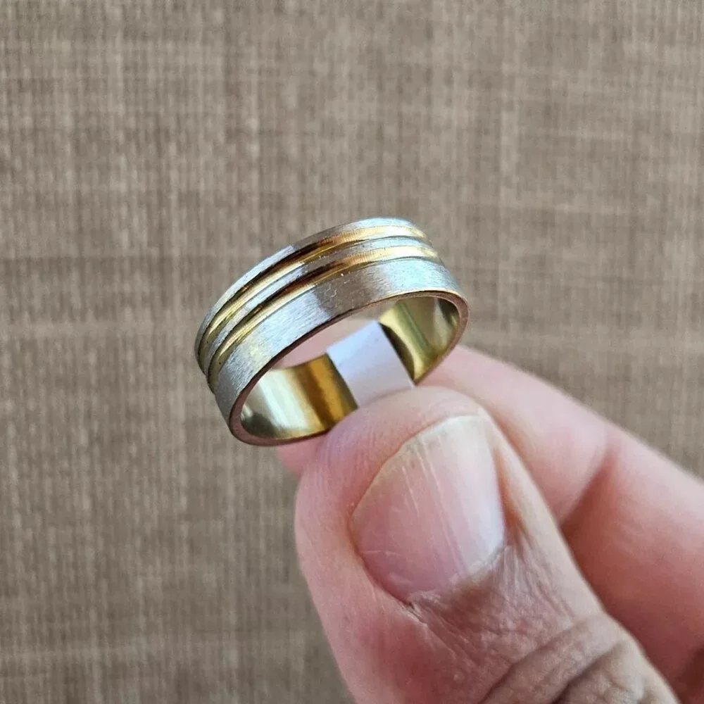 Fashion Ring Unisex Ring Band Silver Tone Fashion Jewlry Size 9 NWT - Picture 10 of 13